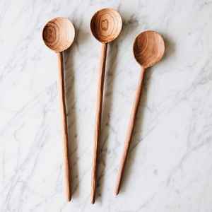 Vajilla de cuchara de madera para servir artesanías naturales Premium para uso en la cocina - Product Image 3