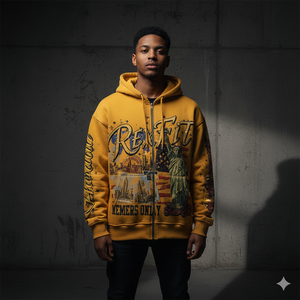 เสื้อฮู้ดซิปผู้ชายผ้าเฟรนช์เทอร์รี่ขายส่ง แบบยูนิเซ็กซ์ สั่งทำได้ 400 500 600 GSM ผ้าฝ้าย 100% ซิปเต็มตัว พิมพ์ลายดิจิทัลคุณภาพดีที่สุด - Product Image 4