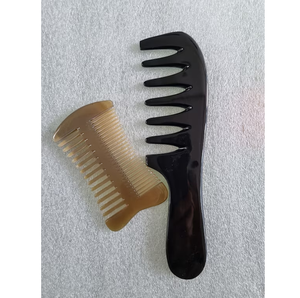 Peigne personnalisé en corne de buffle Peigne à cheveux en corne de buffle Peigne à cheveux en corne de buffle/boeuf Peigne à cheveux en corne de buffle naturelle - Product Image 1