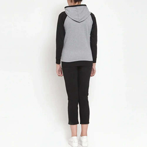 Ensemble de survêtement en coton pour femmes, sweat à capuche et pantalon de jogging avec logo personnalisé, tenue deux pièces décontractée, vêtements de sport, vêtements de détente, vente en gros - Product Image 4