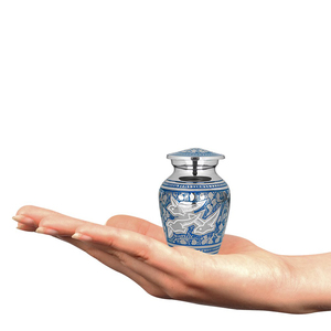 Nickel And White Finished Handmade Aluminum Metal Urns Vase - Product Image 6