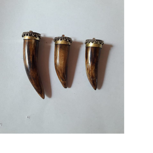 Colgantes de hueso hechos a medida con adornos de latón, ideal para joyería de moda y diseñadores de joyería nativa para reventa - Product Image 5