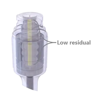 Válvulas de Acceso Médicas Macho Cerradas con Conexión Luer Lock, Certificadas ISO13485, para Transferencia de Medicamentos, de Un Solo Uso, Transparentes+Amarillas - Product Image 3