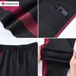 ชุดวอร์ม2ชิ้นสำหรับผู้ชายชุดวอร์มแนวสปอร์ตมีซิปแขนยาว - Product Image 5