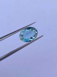 Piedra Suelta de Aguamarina Natural Seleccionada a Mano, Gema de Alta Calidad, Azul Cielo, 7.50x10mm CTS 1.80 para Anillos y Colgantes - Product Image 6
