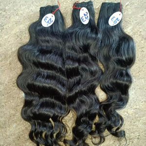 Pelo remy virgen crudo de templo ondulado grueso indio - Product Image 1