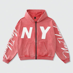 Up-Felt-Impex Sudadera con capucha de manga larga con estampado de letras desgastadas personalizadas Premium para hombre con hombros caídos regulares - Product Image 1