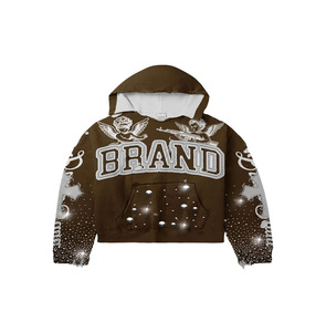 Pull à capuche personnalisé pour hommes 100% coton Sweat à capuche surdimensionné pour hommes pour l'automne Sweat à capuche graphique fabriqué par Hanger Impex - Product Image 4