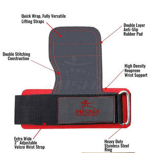 Hot Selling Premium Quality <b>Wrist</b> Support Grip Pads Cowhide Leather Material for <b>Weight</b> Lifting Hot Selling Premium Quality - Product Image 5