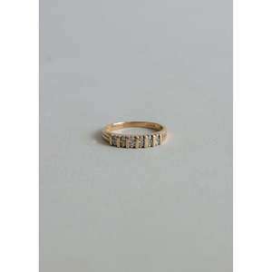 Anillo de Diamantes Redondo Estilo Art Deco Vintage - Product Image 1