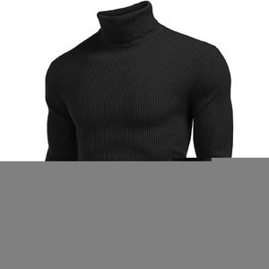 Pull en polyester tricoté à manches longues style homme Pull en polyester à col rond personnalisé - Product Image 3