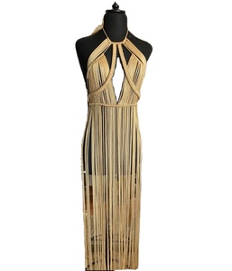 Robe de plage, tricotée, macramé, bohème, vêtements de plage - Product Image 1