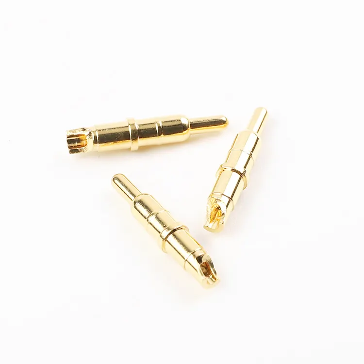 Fábrica fornecimento precisão elétrica masculino feminino terminal ouro chapeado latão plug contato pin para médicos