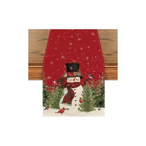 Nouveau chemin de table en coton imprimé floral brodé avec un design personnalisé, différentes couleurs, technique tissée - Product Image 1