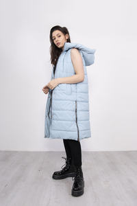 Vente en gros de nouvelles vestes d'hiver sans manches à la mode vestes à bulles d'air de haute qualité avec fermeture éclair pour femmes - Product Image 4