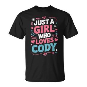 Semplicemente una ragazza che ama Cody, una t-shirt per fan di Cody o per partner di Cody - Product Image 1