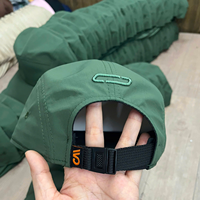 Casquettes de sport en gros, casquettes décontractées de camping, tissu en nylon et polyester à séchage rapide, visière plate, activités de plein air, gorras, casquettes de course à 5 panneaux