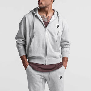 ชุดวอร์มใส่ออกกำลังกายมีฮู้ดใส่ได้ทั้งชายและหญิงชุดวอร์มผ้าฟลีซพิมพ์โลโก้ได้ตามต้องการเทคนิคการปรับแต่งได้ - Product Image 5