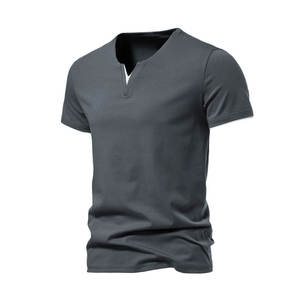 Camiseta informal para hombre más vendida, tela de lona suelta transpirable de algodón/fibra de bambú de talla grande, último diseño de Pakistán - Product Image 2