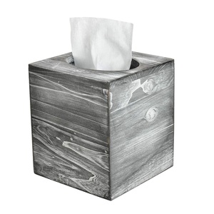 Caja de pañuelos de madera hecha a mano de diseñador de lujo, cubierta elegante simple decorativa clásica, producto al por mayor - Product Image 4