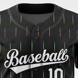 Camiseta de Béisbol de Malla Personalizada 2025, Impresa o Bordada, Transpirable y Cómoda, Material de Poliéster, con OEM - Product Image 6