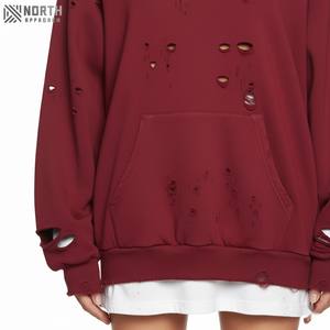 Léger séchage rapide hommes en détresse sweats à capuche thermiques de haute qualité fait hommes en détresse sweats à capuche en vente prix sweats à capuche réversibles - Product Image 6