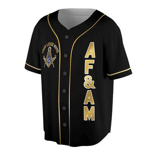 Nom personnalisé Lodge AF & AM maçonnique franc-maçonnerie 3D Baseball Jersey taille S-5XL haute qualité sur mesure à manches longues 2025 vestes - Product Image 5
