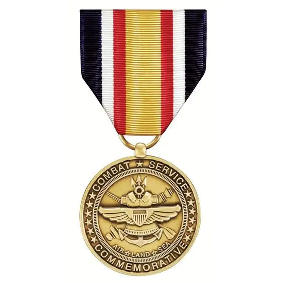 Combat Service Herdenkingsmedaille Custom Logo Gegraveerd Souvenir Medaille Bulk Groothandel Zeilers Mariniers En Vliegeniers Honnor Medaille