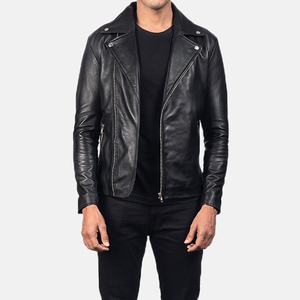 Veste en toile en cuir de vache véritable pour homme, service OEM, séchage rapide, durable, élégante, coupe-vent, imperméable, toutes saisons, devant droit - Product Image 1