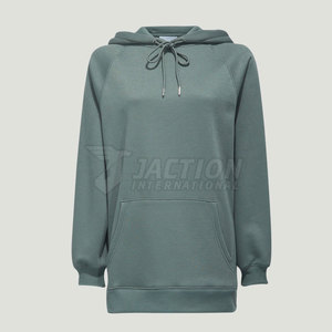 Vente en gros de sweats à capuche respirants pour femmes dernier style de sweats à capuche pour femmes de couleur unie à prix bon marché pour la vente en ligne - Product Image 2