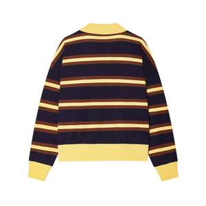 เสื้อสเวตเตอร์ถักผ้าฝ้าย 100% สำหรับผู้หญิง ระบายอากาศ แห้งเร็ว คอวี แขนยาว สำหรับฤดูหนาว - Product Image 2