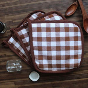 High Quality Custom Print Pure Cotton <b>Pot</b> <b>Holder</b>, Customized Private Logo Kitchen Accessory India - Product Image 4