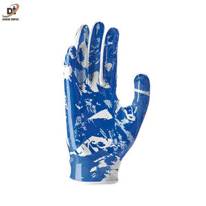 Gants de football américain sur mesure de haute qualité Pakistan allemand Latex Grip cuir néoprène Spandex gants de sport Logo imprimé - Product Image 5