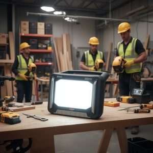 BRENNENSTUHL 30W 3150lm LED Construction Spotlight 18V IP65 3000 MA Battery-Powered <b>Power</b> <b>Tools</b> - Product Image 3