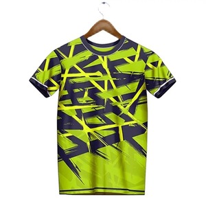 Sudadera a rayas de manga corta para hombre, camiseta de fútbol de Bádminton de verano, camisetas para hombre - Product Image 3