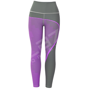 Blaze Fight Wear Leggings de yoga solides pleine longueur taille haute élastique Pantalons de sport d'entraînement en spandex respirant OEM - Product Image 3