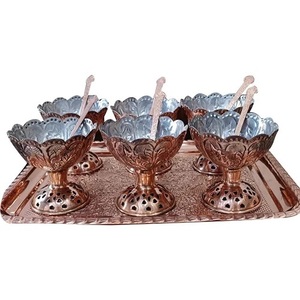 Tazón de Lujo para Servir Helado de Cobre Puro Ecológico Pulido con Diseño Grabado, Ideal para Hogar, Hotel, Cafetería y Restaurante - Product Image 2