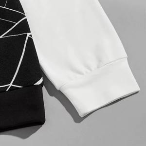 Sudadera de Forro Polar de Invierno con Cuello Redondo Extra Grande Personalizada al por Mayor para Hombre, Algodón Orgánico Grueso, Diseño Sólido, OEM - Product Image 3