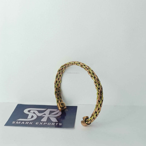 Bracelet en cuivre pur Bracelet de guérison traditionnel pour hommes et femmes Bijoux de manchette de poignet réglables durables avec un design élégant - Product Image 4