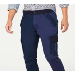 Pantaloni Cargo American Rag da Uomo, Taglio Dritto, 100% Cotone Canvas, Taglia 32X30, Blu con Cerniere, Anti-Piega, Personalizzabili e Colorati - Product Image 2