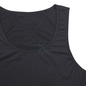 เสื้อกล้ามคอตตอนแขนกุดสำหรับผู้ชายเสื้อกล้ามออกกำลังกายผ้าฝ้าย100% เสื้อกล้ามสีพื้นเรียบสำหรับผู้ชายใช้ในยิมฝึกซ้อม - Product Image 2