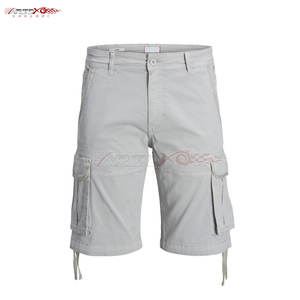 Pantalones cortos Cargo clásicos para hombre con cierre de botón y bolsillos laterales Pantalones cortos Cargo para hombre con bolsillos laterales y traseros - Product Image 1