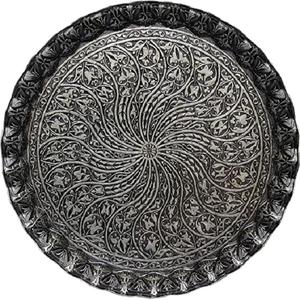 MS-bandeja de servicio de té personalizada de Metal de cobre, con mango, mesa de comedor decorativa, bandeja superior para el hogar, oficina y café - Product Image 2