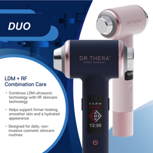 เครื่องนวดหน้าและยกกระชับผิวหน้าแบบพกพา DR.THERA DUO ใช้คลื่นอัลตราโซนิก ชาร์จผ่าน USB สำหรับใบหน้าและลำคอ - Product Image 4