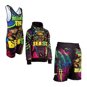 Spandex personnalisé Gym Haltérophilie Uniforme Powerlifting et Lutte Singulet pour Adultes Enfants BSCI Vêtements de Sport en Gros - Product Image 2