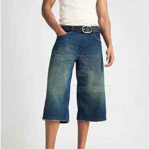 กางเกงยีนส์ขาสั้นผู้ชายสีตัดกัน ผลิตในปากีสถาน คุณภาพสูง สวมใส่สบาย - Product Image 6