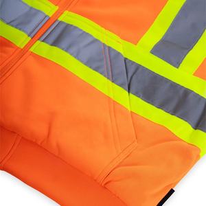 Sweat à capuche de sécurité réfléchissant haute visibilité avec design respirant en tissu durable pour les vêtements de travail et la sécurité - Product Image 5