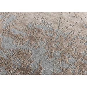 Tapis Kavi gris et noir noué à la main en laine et soie de bambou, épaisseur 10 mm, motif abstrait rectangulaire pour la maison, le couloir, projet Error Esk-431 - Product Image 3