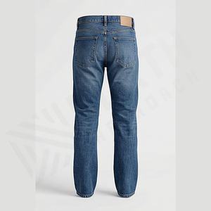 Pantalones Vaqueros Holgados Personalizados de Alta Calidad para Hombre, Diseño Sólido, Estilo Vintage, Cierre con Cordón, Pantalones de Mezclilla, Color Personalizado - Product Image 2