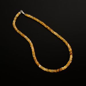 Citrine heishi ลูกปัดยางสร้อยคอพลอยธรรมชาติ heishi ลูกปัดสร้อยคอแฮนด์เมด Choker ลูกปัดสร้อยคอกึ่งมีค่า - Product Image 2